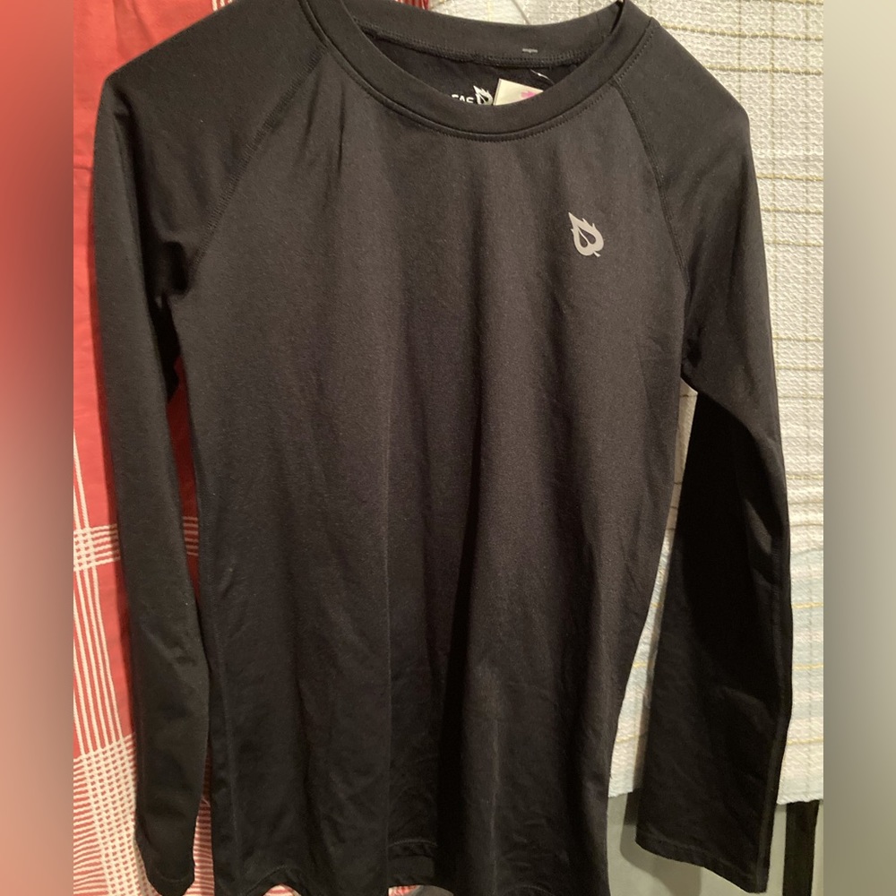 Baleaf Shirt T-shirt long sleeve XL Extra Large Black